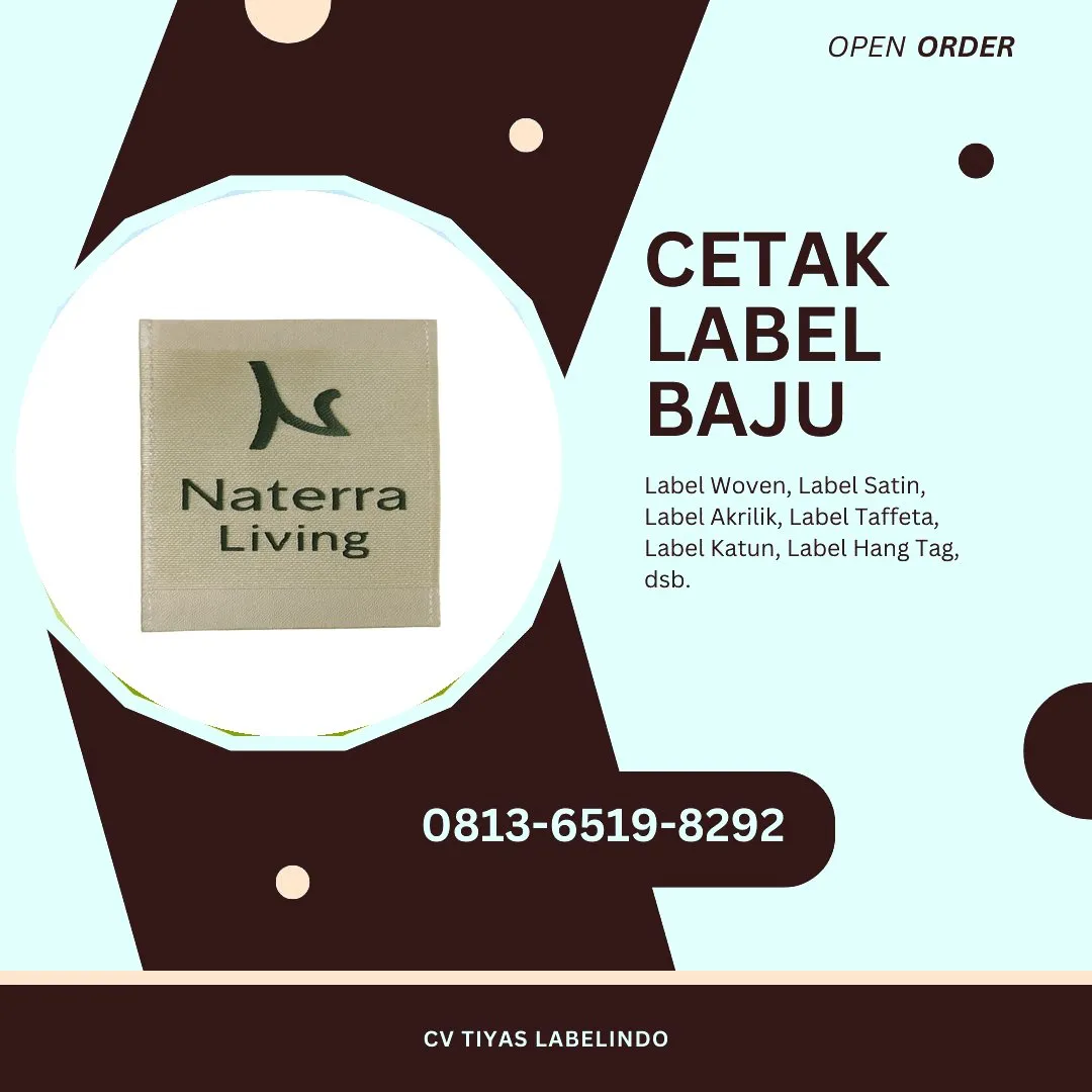 Cetak Label Baju Pakpak Bharat, 0813-6519-8292 (WA)
