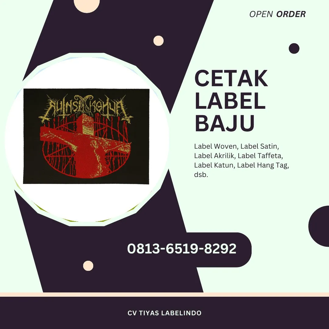 Cetak Label Baju Samosir, 0813-6519-8292 (WA)