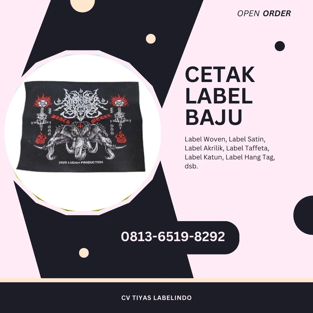 Cetak Label Baju Tapanuli Tengah, 0813-6519-8292 (WA)