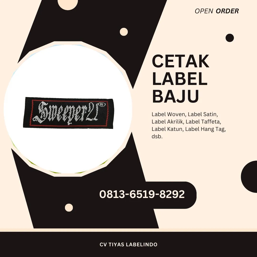 Cetak Label Baju Tapanuli Utara, 0813-6519-8292 (WA)
