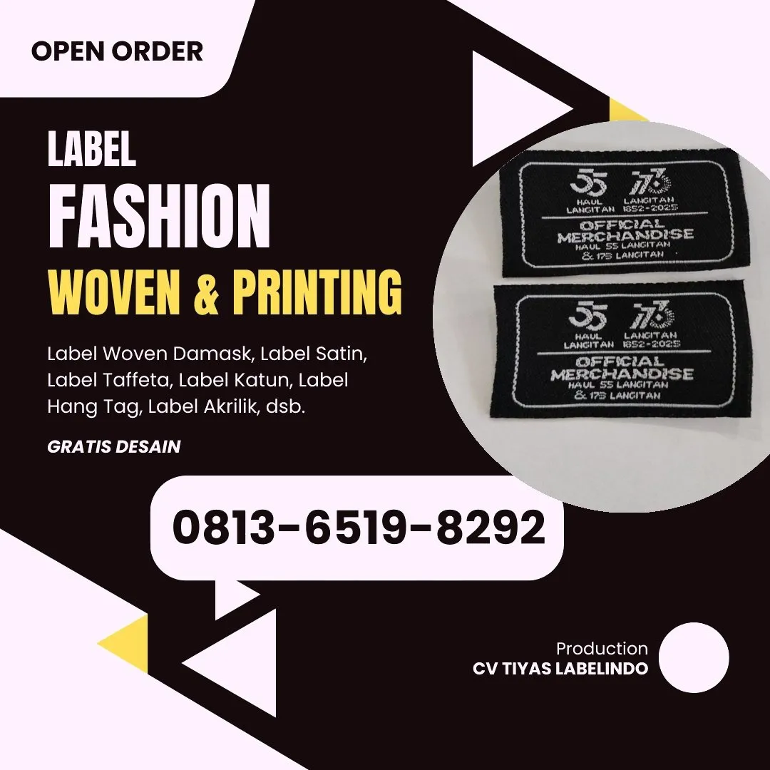 Cetak Label Baju di Toba Samosir, Label Woven Toba Samosir, Bikin Label Baju Toba Samosir, Pembuatan Label Baju Toba Samosir, Pesan Label Merk Baju Toba Samosir Cetak Label Toba Samosir, Label Baju Terdekat Toba Samosir