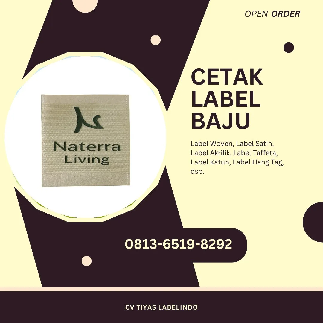 Cetak Label Baju Binjai, 0813-6519-8292 (WA)