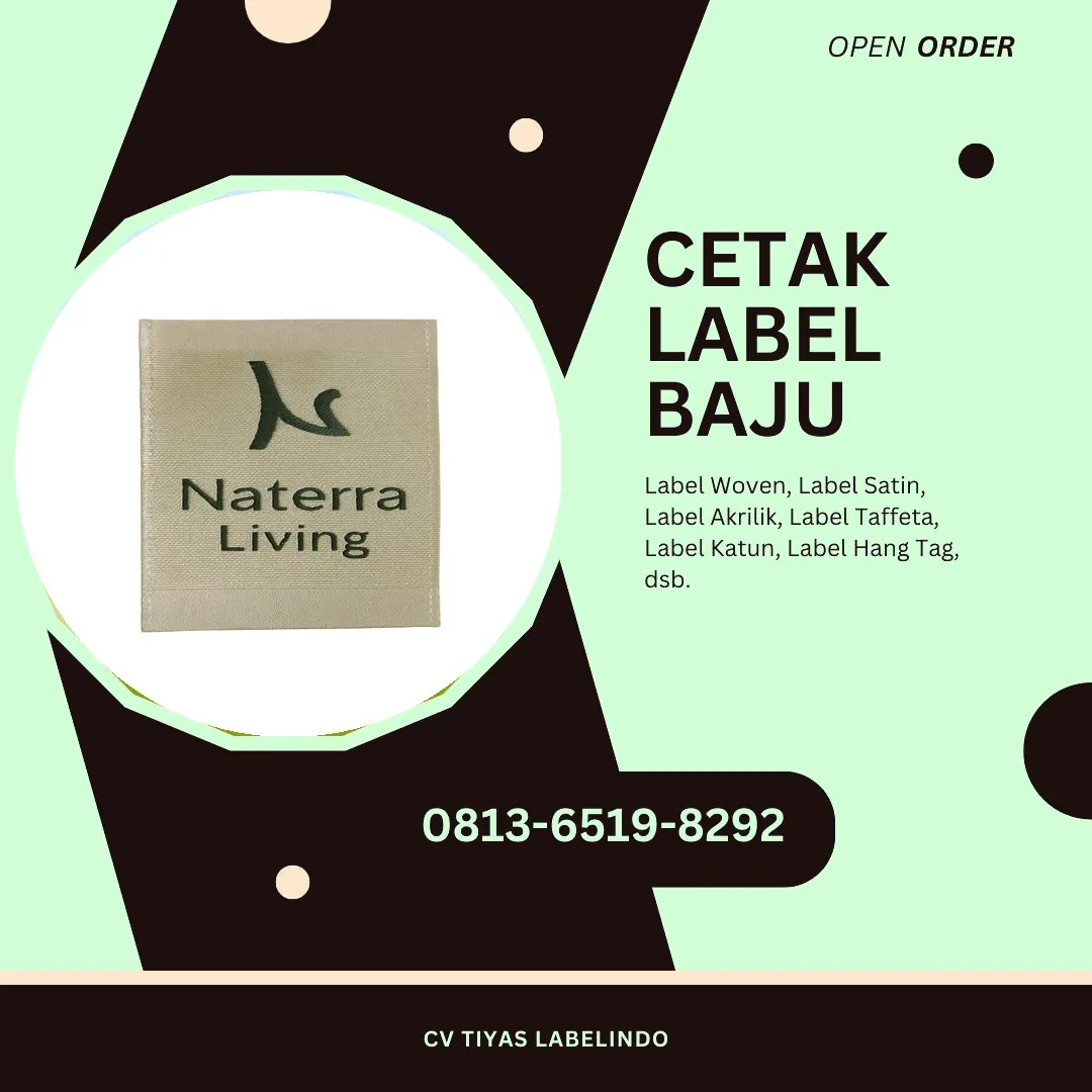 Cetak Label Baju Gunungsitoli, 0813-6519-8292 (WA)