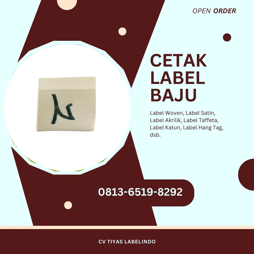 Cetak Label Baju Pematang Siantar, 0813-6519-8292 (WA)