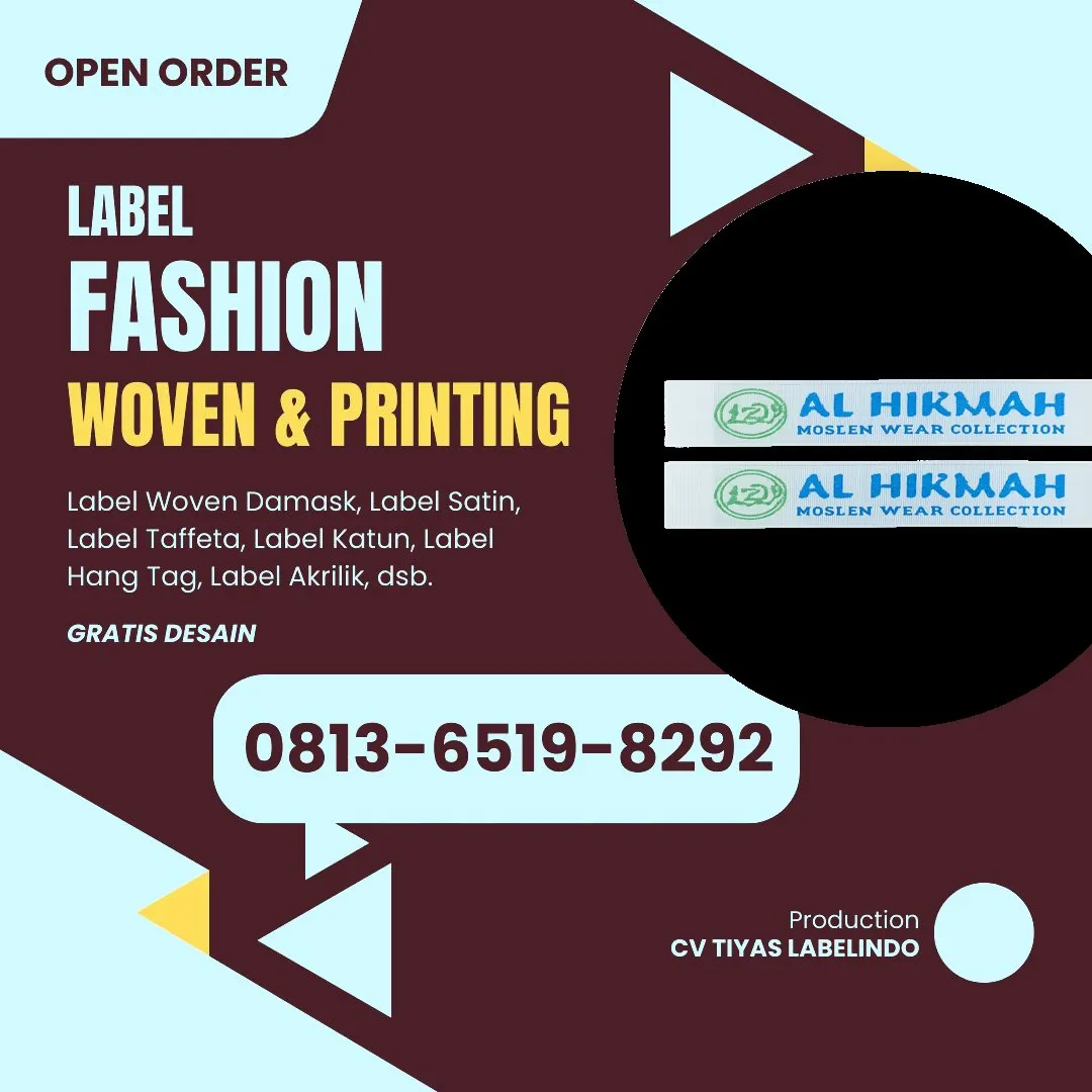 Jahit Label Hijab, Label Hijab Surabaya, Label Besi Hijab Bandung, Label Tudung Sulam, Label Hijab Sidoarjo, Tudung Label Acrylic, Label Jilbab Blitar, Label Hijab Logam, Label Jilbab Besi, Tempahan Label Tudung Besi