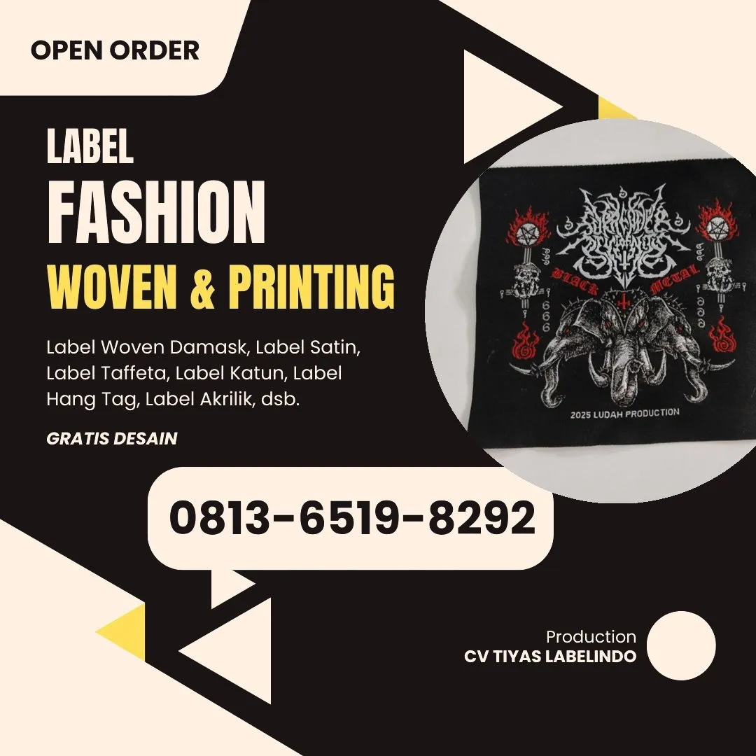 Label Hijab Logam