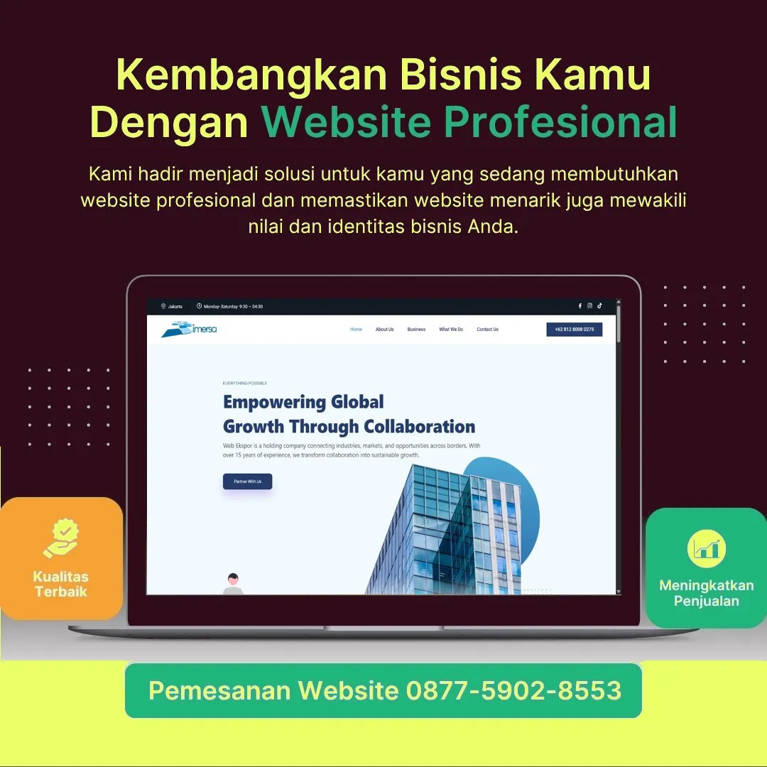 Jasa Pembuatan Web Sragi Pekalongan Profesional, Cepat, Harga Terjangkau