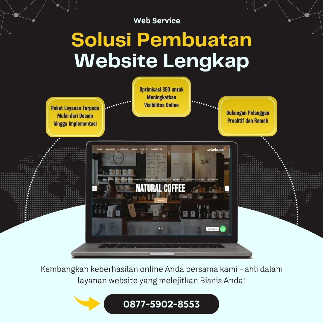 Jasa Pembuatan Web Warungpring Pemalang Kreatif, Efektif, Website Optimal