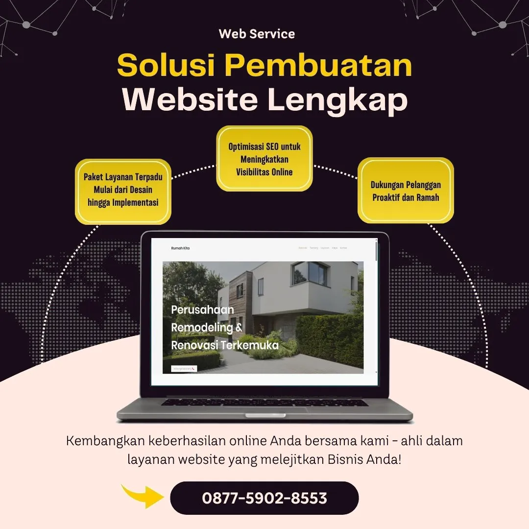 Jasa Pembuatan Web Petarukan Pemalang Modern, Responsif, Solusi Andal