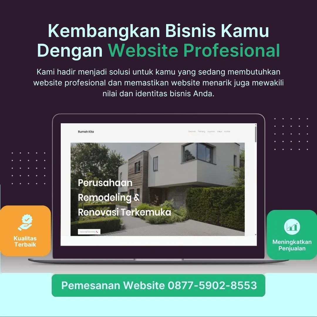 Jasa Pembuatan Web Purworejo Profesional, Cepat, Harga Terjangkau