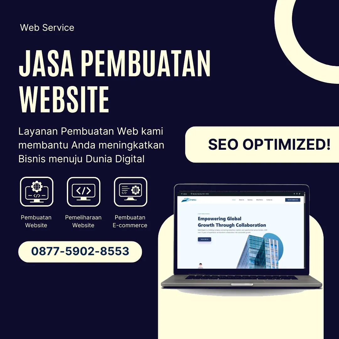 Jasa Pembuatan Web Pasar Minggu Jakarta Selatan Modern dan Responsif