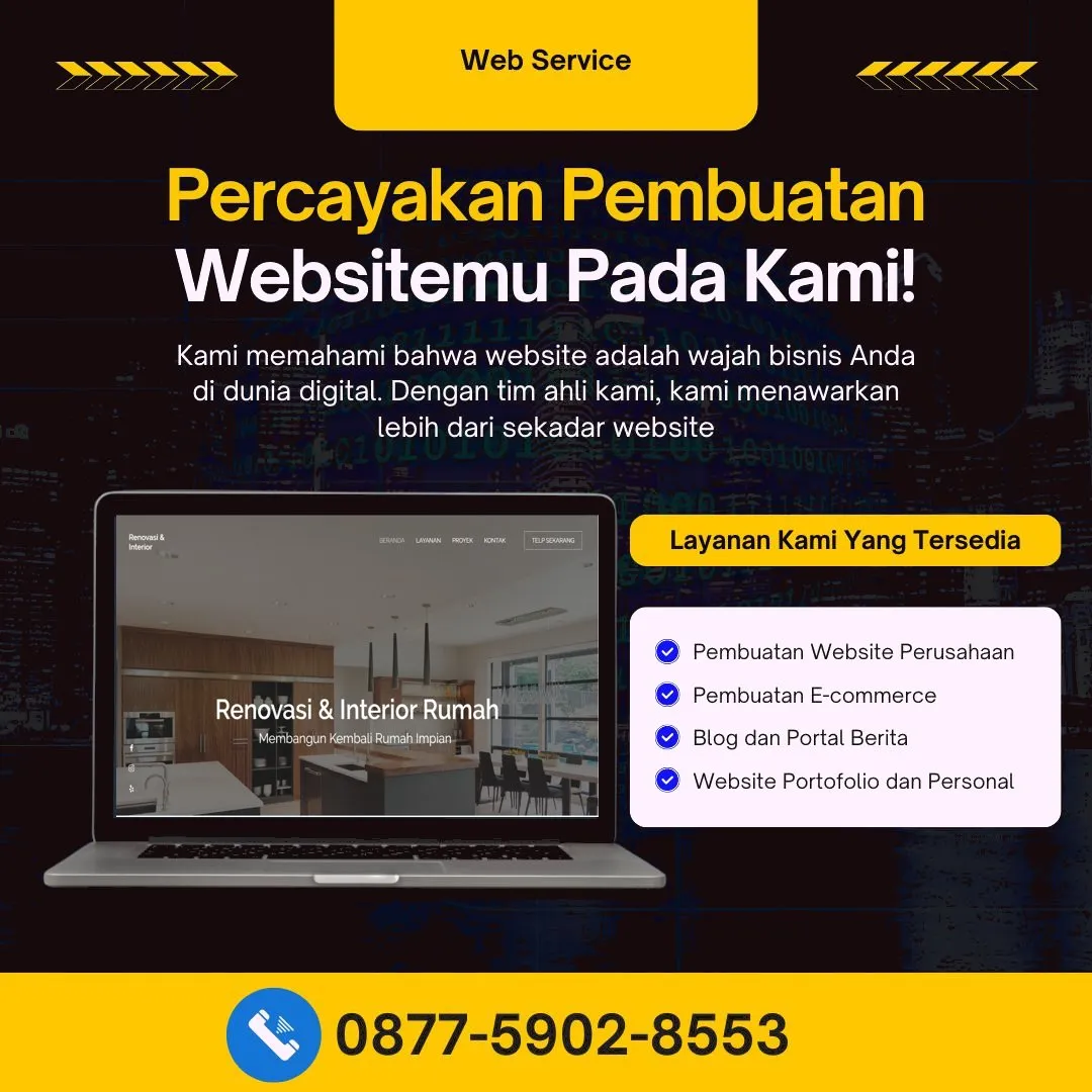 Jasa Pembuatan Web Cibadak Lebak Responsif, Cepat, dan Bergaransi Kualitas