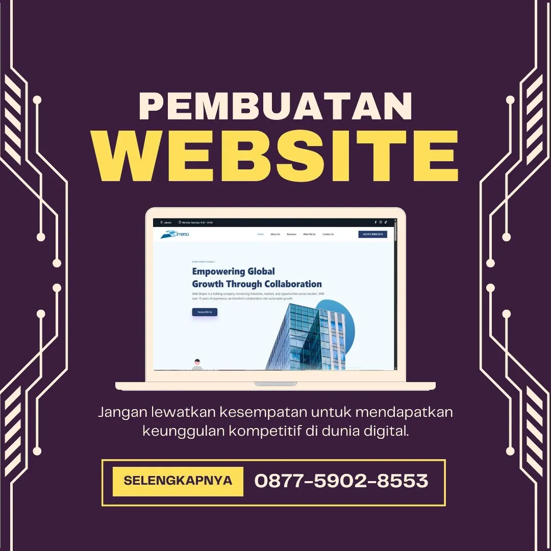 Jasa Pembuatan Web Cadasari Pandeglang Desain Modern dan Kualitas Terjamin