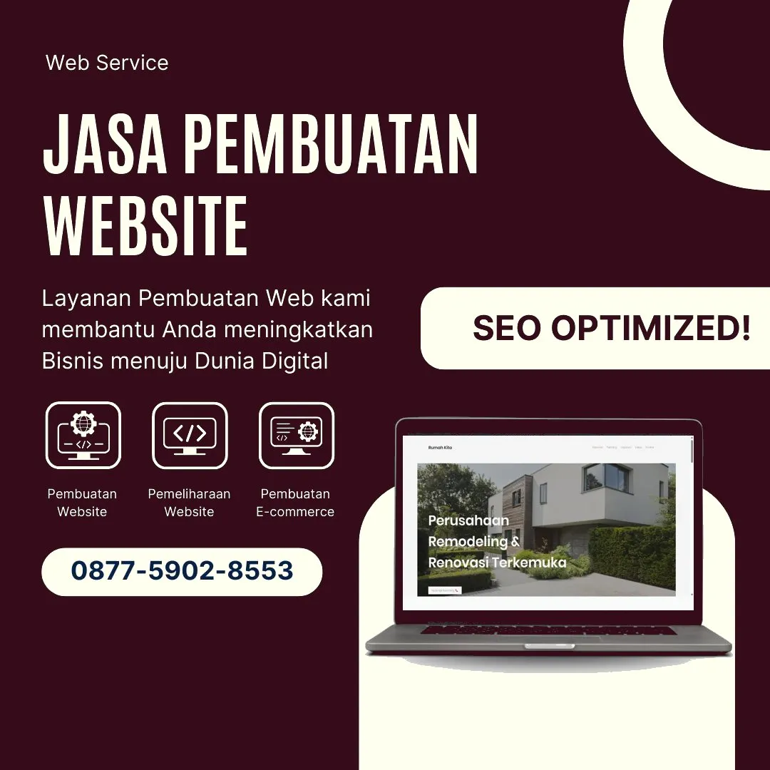 Jasa Pembuatan Web Cipocok Jaya Serang Modern, Kreatif, dan Terpercaya