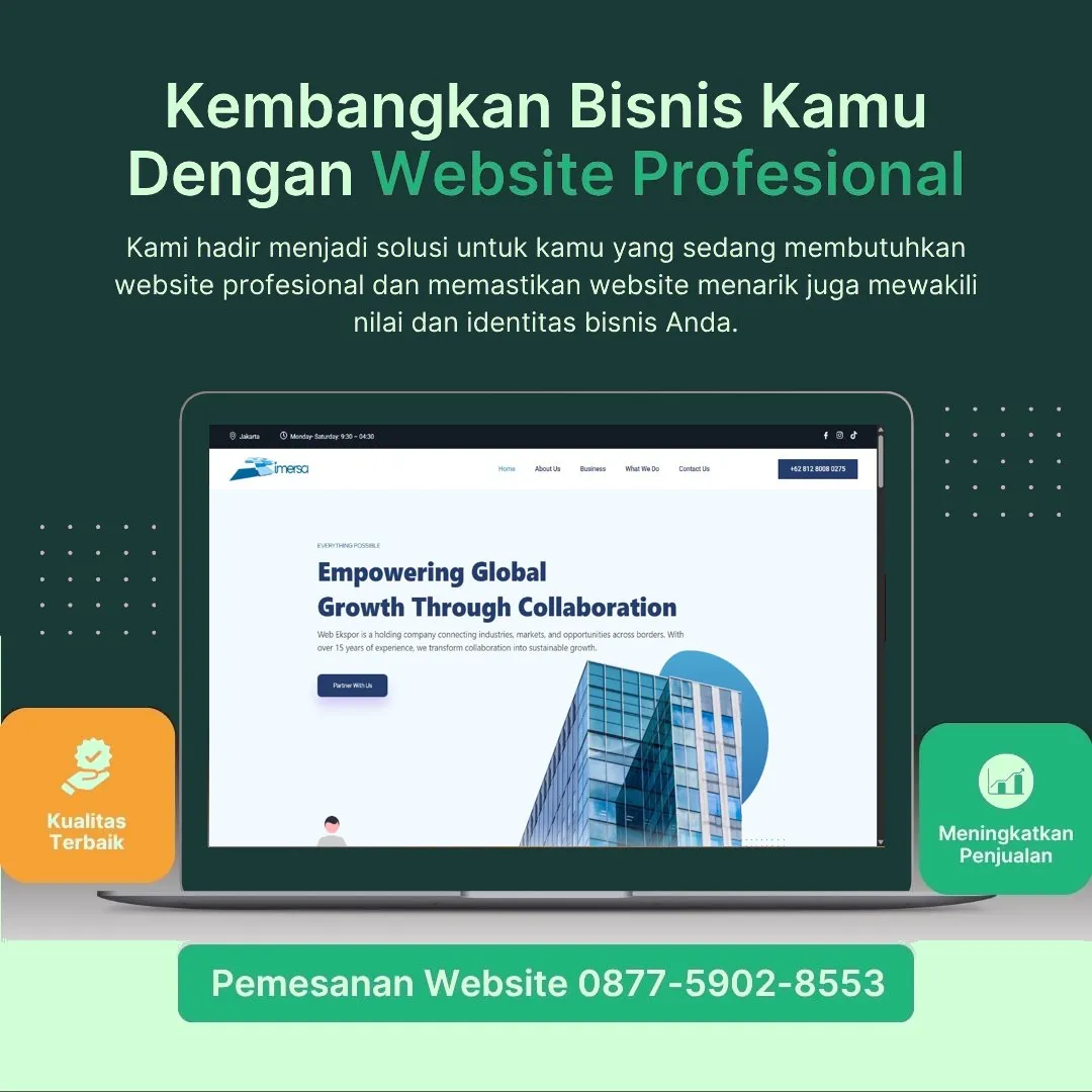 Jasa Pembuatan Web Kandangan Kediri Berkualitas dengan Jaminan Kinerja