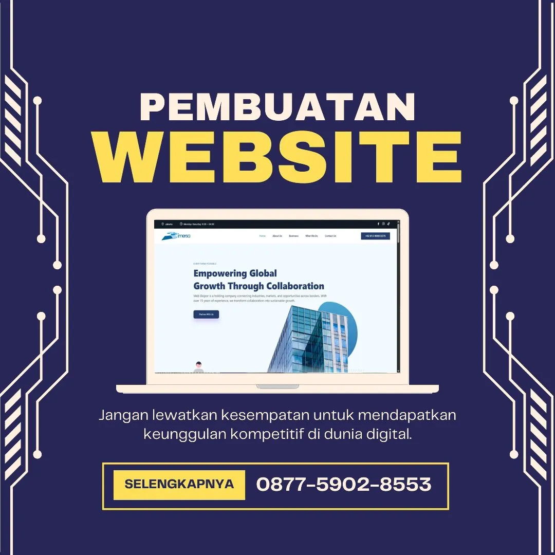 Jasa Pembuatan Web Ciputat Timur Tangerang Selatan Efisien, Modern, dan Terpercaya