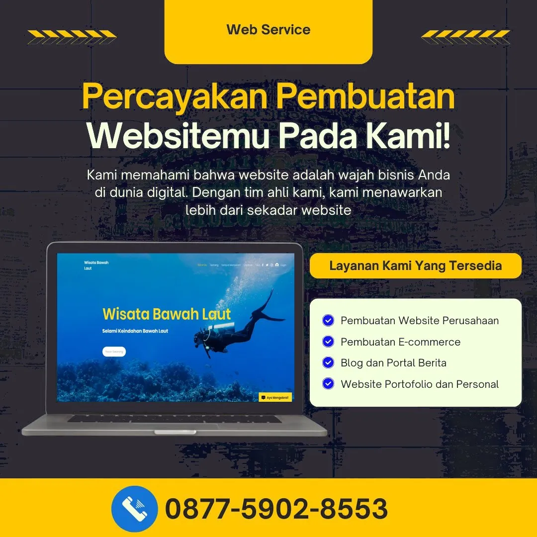 Jasa Pembuatan Web Belitung Cepat, Terjangkau, dan Andal