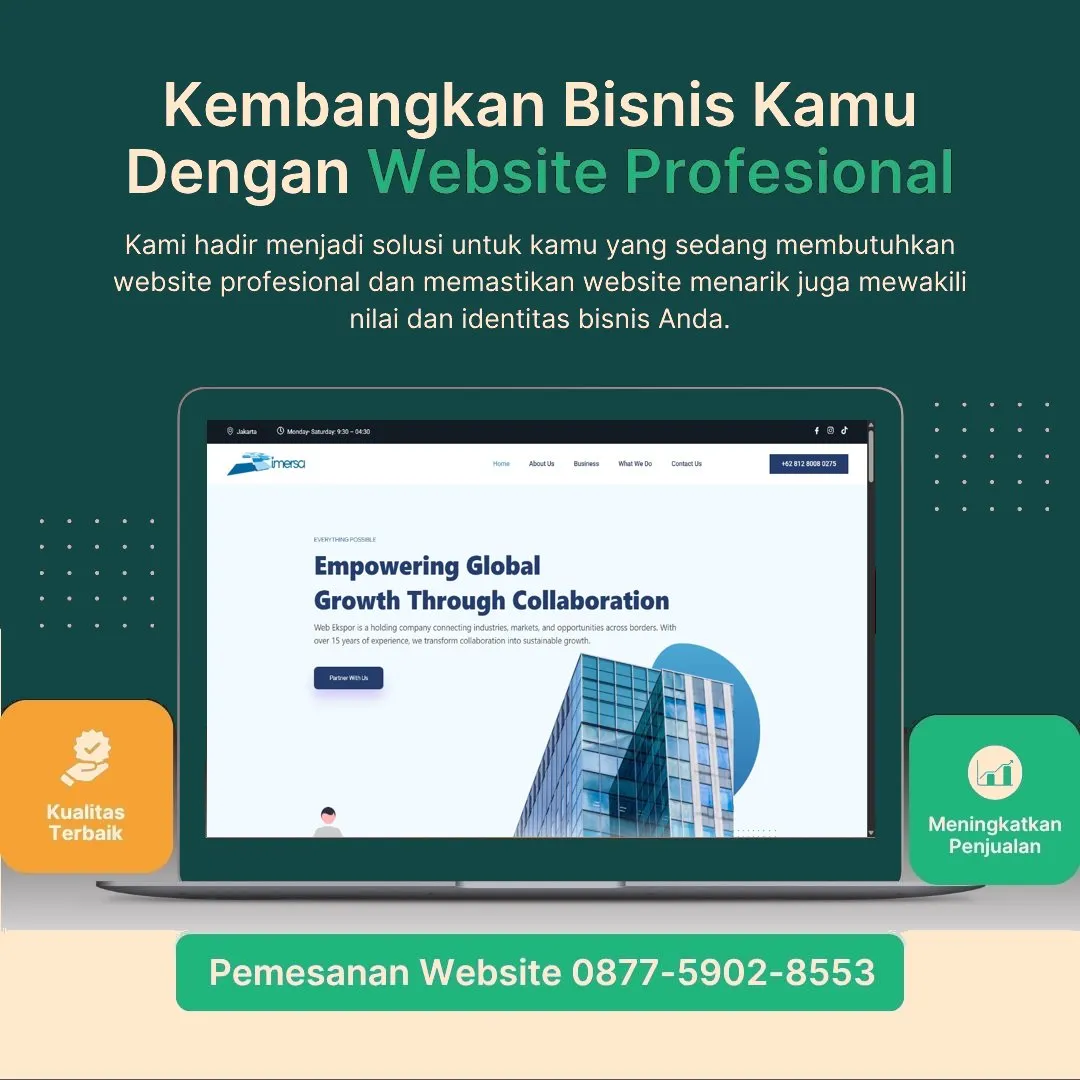 Jasa Pembuatan Web Muaro Jambi Jambi Andal, Terjangkau, dan Profesional