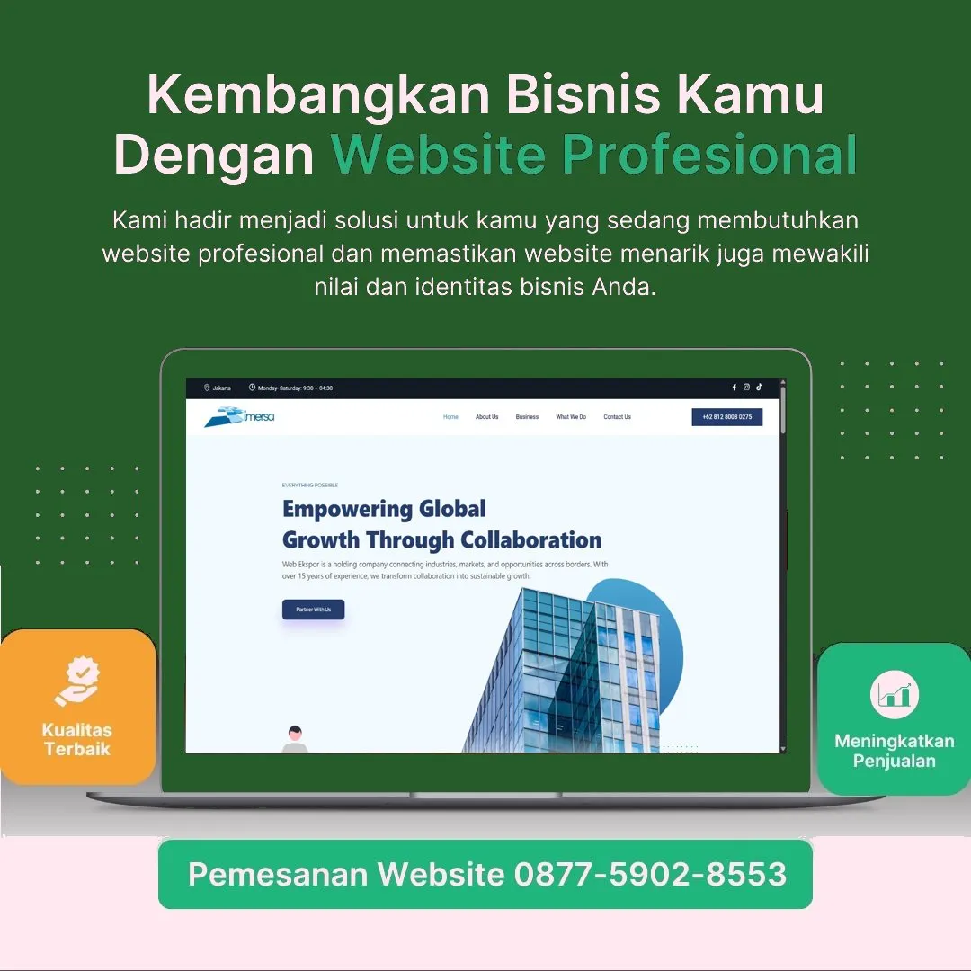 Jasa Pembuatan Web Minahasa Utara Profesional, Modern, dan Biaya Efisien