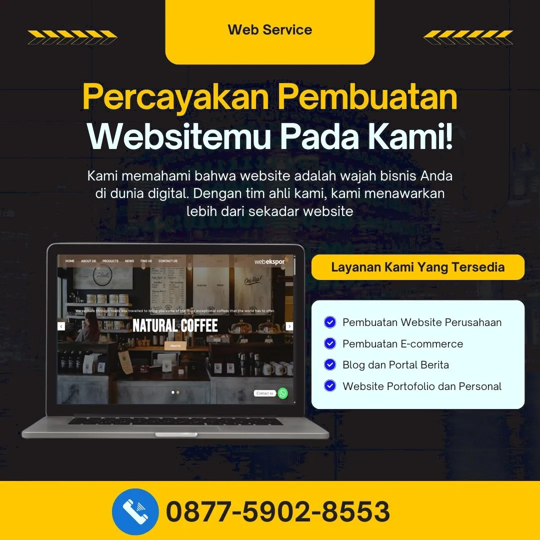 Jasa Pembuatan Web Slahung Ponorogo Modern dan Bergaransi Penuh