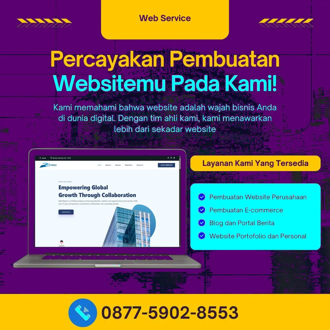 Jasa Pembuatan Web Tongas Probolinggo Cepat, Aman, dan Berkualitas Tinggi