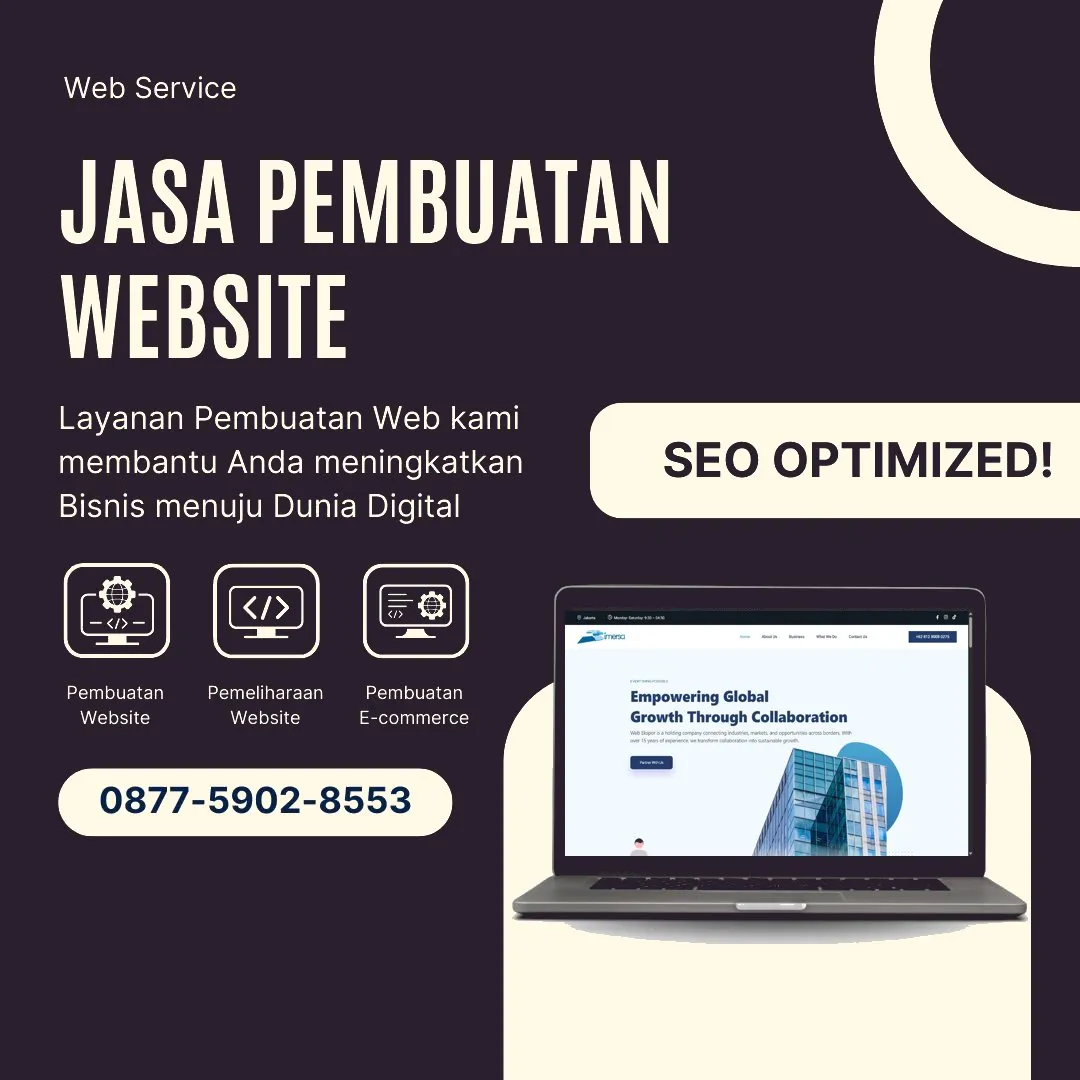 Jasa Pembuatan Web Rubaru Sumenep Desain Modern, Efisien
