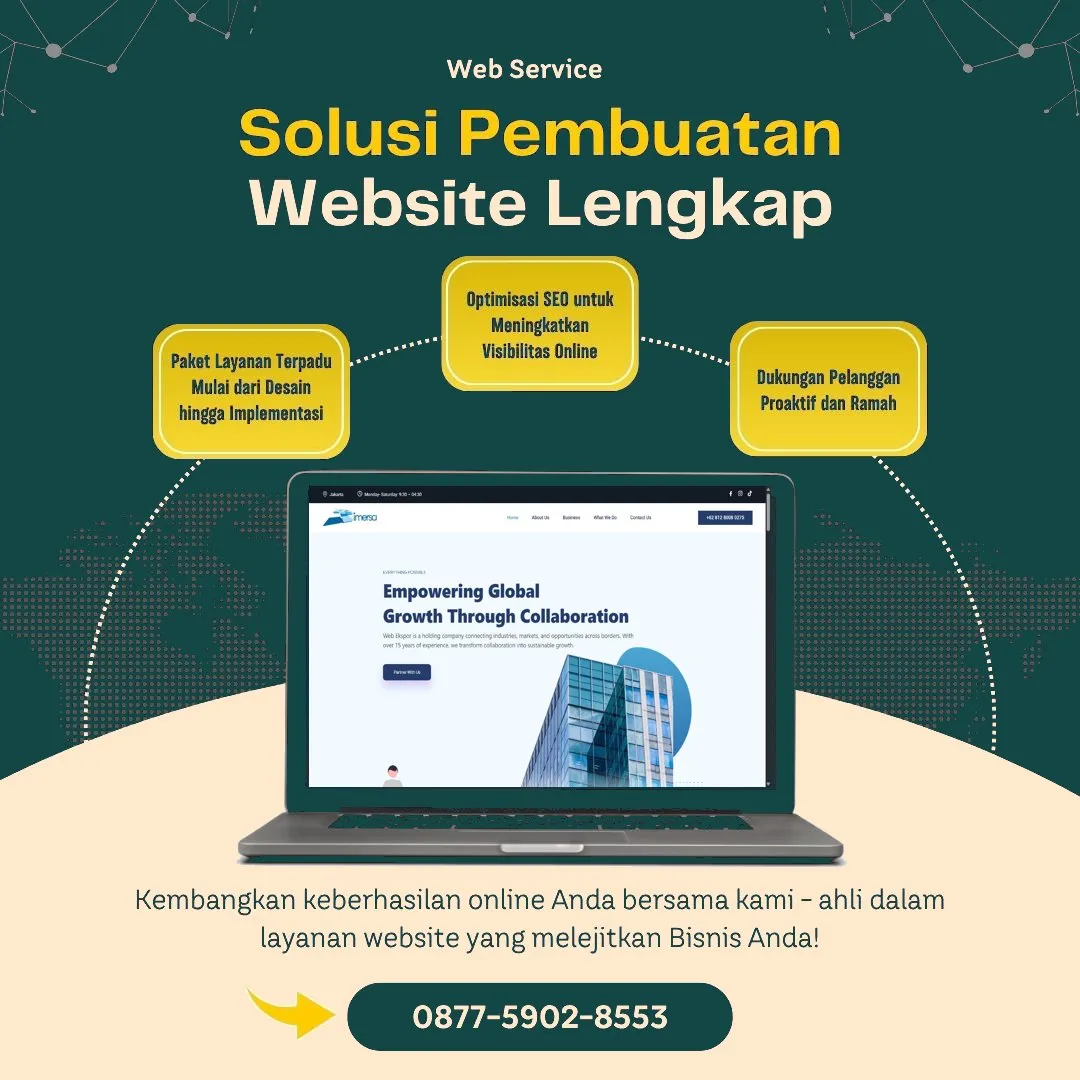Jasa Pembuatan Web Pandanarum Banjarnegara Modern, Murah, Hasil Optimal