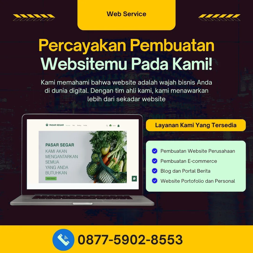 Jasa Pembuatan Web Rowosari Kendal Andal, Cepat, Kualitas Maksimal