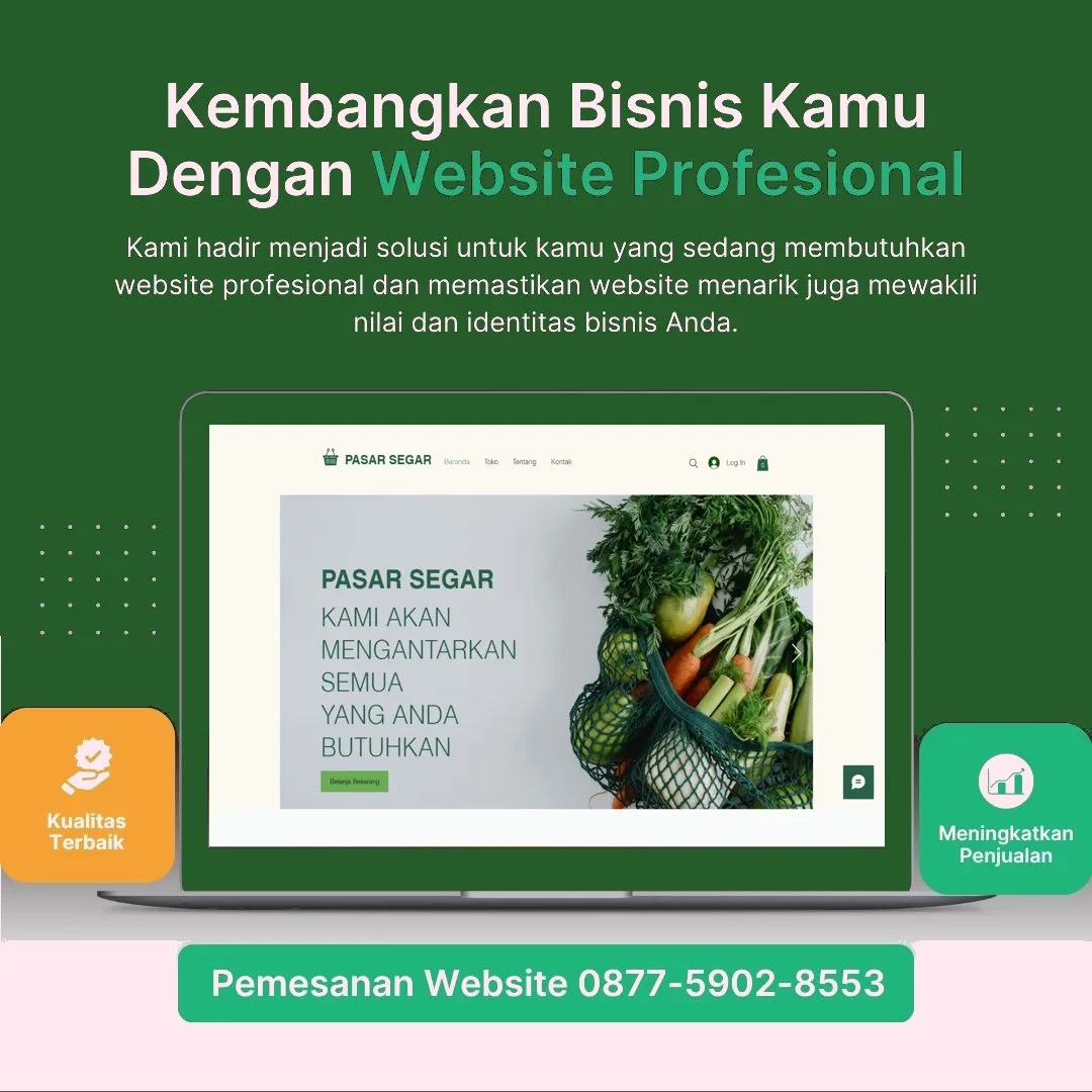 Jasa Pembuatan Web Purwokerto Barat Banyumas Cepat, Modern, Harga Terjangkau